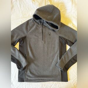 Spyder Dark Gray Knit Jacket Medium